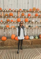 Visiting a pumpkin patch in Switzerland