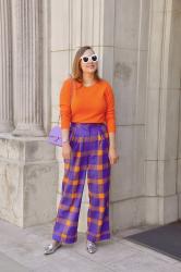 Purple and Orange Pants