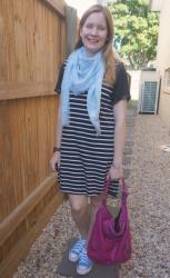 Neutral Dresses and Pink Bags - Weekday Wear Link Up