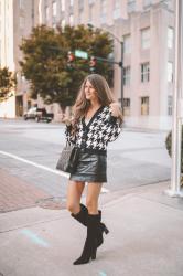 Houndstooth Cardigan