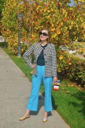 Houndstooth with a Pop of Color