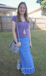 V-Neck Tees and Maxi Skirts With Chloe Small Paraty: Weekday Wear Link Up