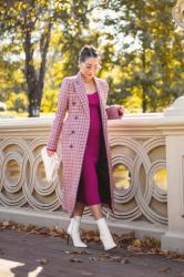 Magenta and Plaid – Statement Colors for Fall