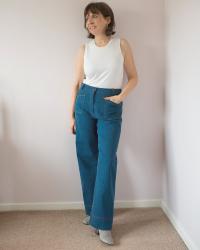 Wide-Leg Jeans Using Simplicity 8701