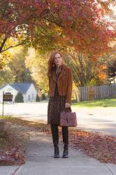Turning Heads Linkup-Thanksgiving Outfit Idea- Plaid Dress