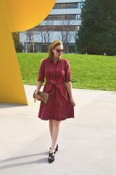 Plaid Shirt Dress