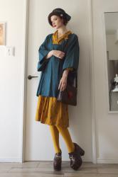 Modern girl inspired look on a long solo walk in...