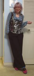 Fancy Friday: Disco Vest, Boss Pants and the Six Foot With Skulls