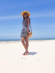 Beach Vacation Outfit Idea: Mini Tiered Dress