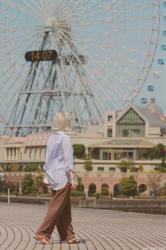 OOTD | パープルストライプとハンバーガーに最適な日