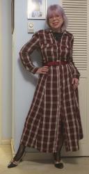 Plaid Blanket Jammy Dress