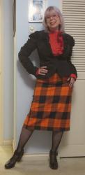 Difficult Black, Pleated Red and a Side of Orange Plaid