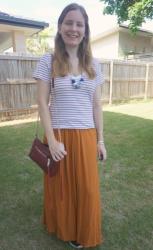 Maxi Skirts and Striped Tees