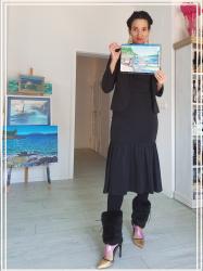 TRAVEL WITH MY ART #28, BASINA BAY, CROATIA (FASHION ILLUSTRATION FRIDAY)