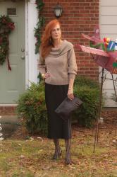 Turning Heads Linkup- Slipdress with a Pullover Sweater for Christmas