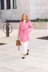 Styling A Pink Coat For Winter