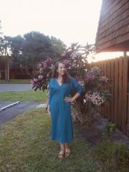 Teal Birthday Dress- Vintage Vogue 7519