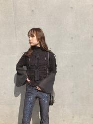 Design Knit × Metallic Pants (2/8)