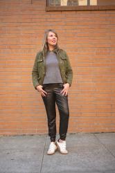 An honest review of the Spanx Leather-Like Jogger