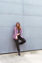 Black & pink blazer