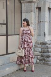 Vestido floral de capas | San Valentín en Shein