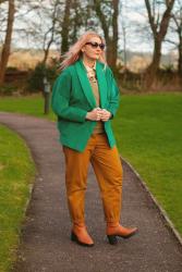 Styling My Mum’s 80s Vintage Green Corduroy Jacket