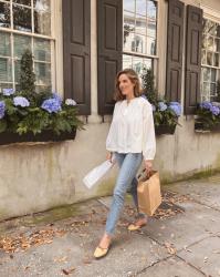 A Classic White Button Down