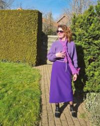 Purple pencil skirt &amp; Fancy Friday linkup