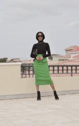 Styling A Green Skirt For Spring