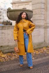 Yellow Coat Retro Style