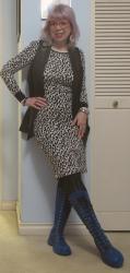Fancy Friday: Dalmatian, Badass Blue Boots, and the Greetje Dress. 