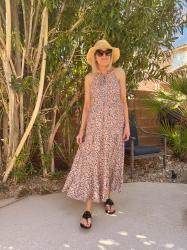 You’ll Reach for this Animal Print Maxi Dress All Summer Long