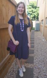 Tiered Kmart Dresses, Bead necklaces and Crossbody Bags | Weekday Wear Link Up