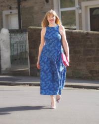 Cobalt Blue Jacquard Midi and Poppy’s 21st Celebrations