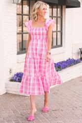 Easter Dresses – Pink Floral Dress and Pink Gingham Dress from Buddy Love