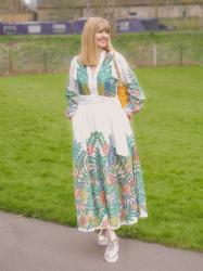 The Boden Pineapple Midi Dress