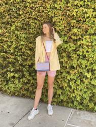 Color-Blocking: Pastel Colors | Lilac & Yellow