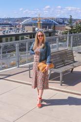 Spring Style: Floral Dress + Red Espadrilles