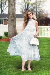 Styling a Beautiful Midi Dress with Springtime Accessories