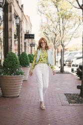 SQUEEZE THE DAY IN THIS LEMON PRINT BLOUSE