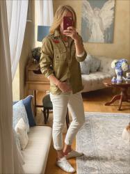 An Effortless Summer Accessory + WIW - Khaki & Cream