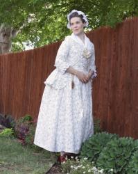 1780s Matching Cotton Jacket and Petticoat