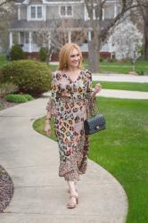 Wearing the Ultimate Leopard Maxi Dress