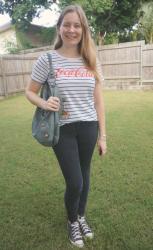 Striped Tees, Skinny Jeans and Balenciaga Day Bags
