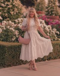 The Perfect White Eyelet Dress