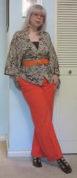 Haori, Orange Boss Pants and Cantilevered Shoes
