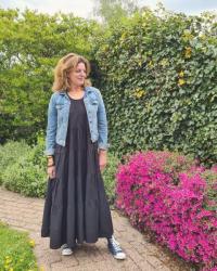 Tiered Black Maxi Dress &amp; Fancy Friday