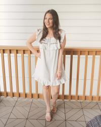 Casual White Dress for Summer