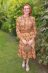Retro Floral Print Dress + Style With a Smile Link Up