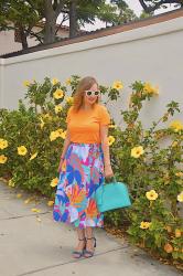 Tropical Tie Skirt